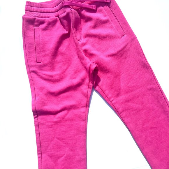 NWT Authentic Kids Dolce & Gabbana Pink Sweat Pants Joggers 7/8 - Picture 2 of 9